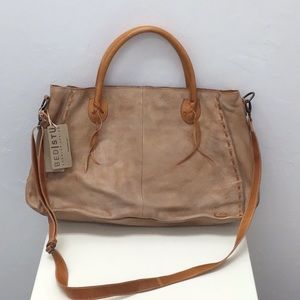 BED STU-ROCKAWAY SATCHEL-100% LEATHER-NEW WITH TAGS